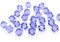 100pcs Authentic Preciosa 3mm (0.12 Inch) Small Faceted Bicone Crystal Beads Tanzanite Compatible with Swarovski Crystals 5301/5328 Pre-B326